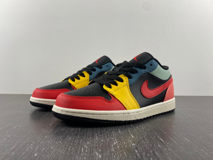 air jordan 1 low ''black multi'' dn3739-060