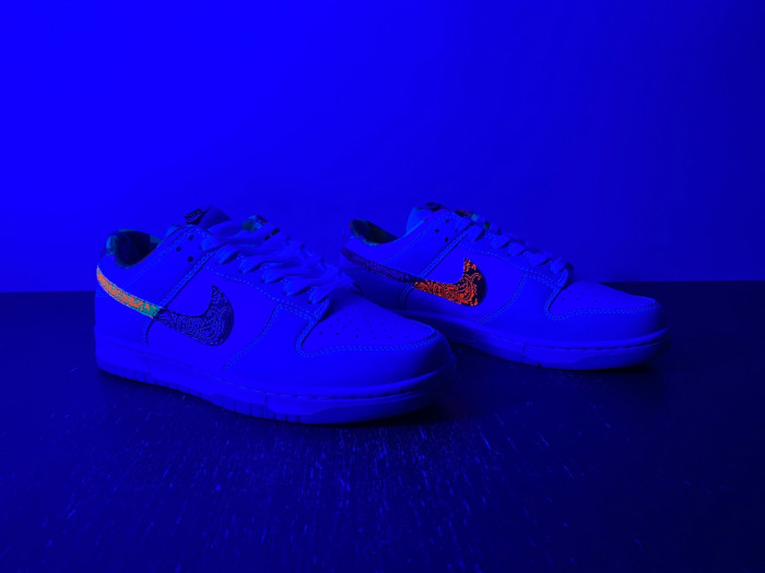 nike dunk low white multi-color paisley fn8913-141