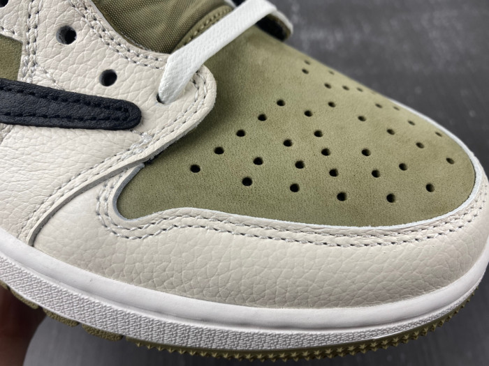 air jordan 1 retro low golf travis scott neutral olive fz3124-200
