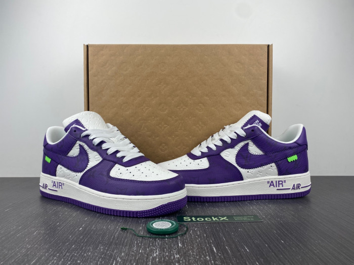 l**isV*t*n x nike air force lv purple 20230213