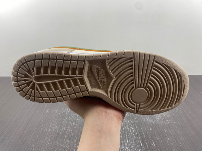 nike dunk low pale ivory oil green fq6869-131