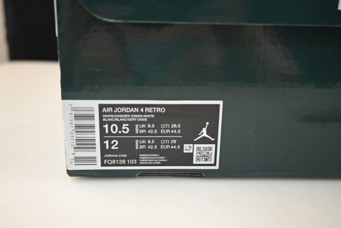 air jordan 4 "oxidized green" fq8138-103