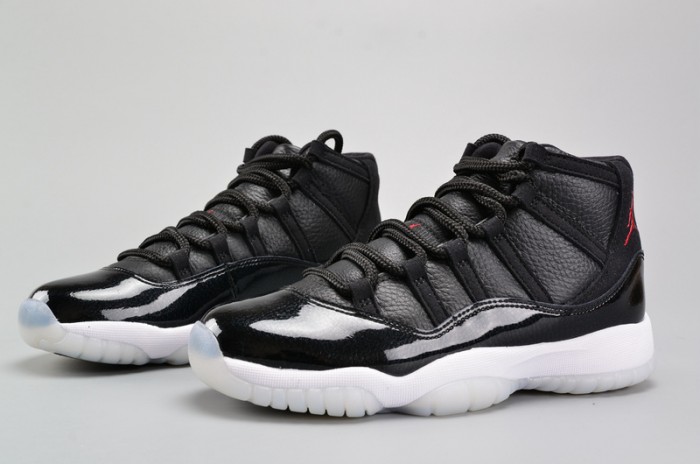 air jordan 11 retro bg (gs) "72-10" black womens 378038-002