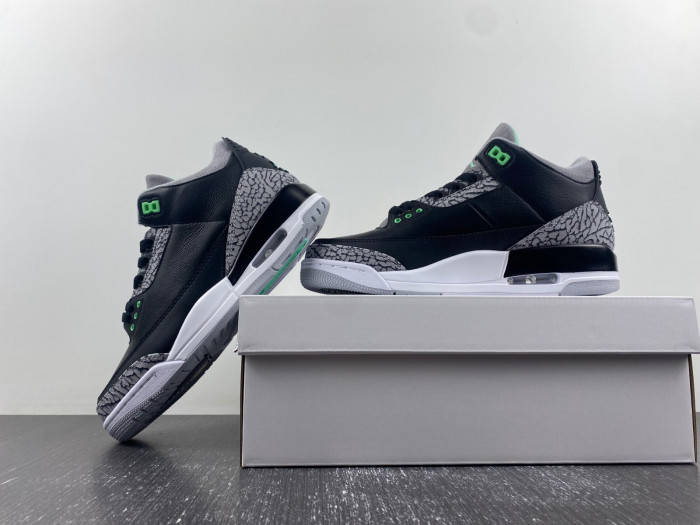 air jordan 3 "green glow" ct8532-031