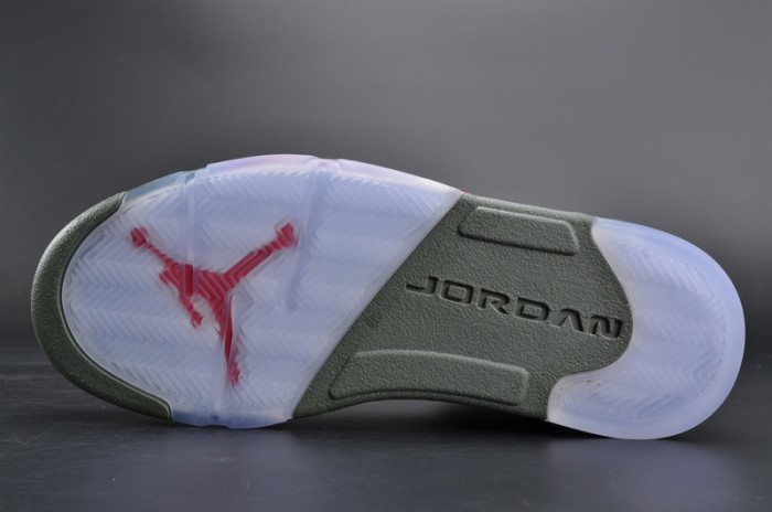 bape x air jordan 5 trophy room“camo” university red mens 136027-051