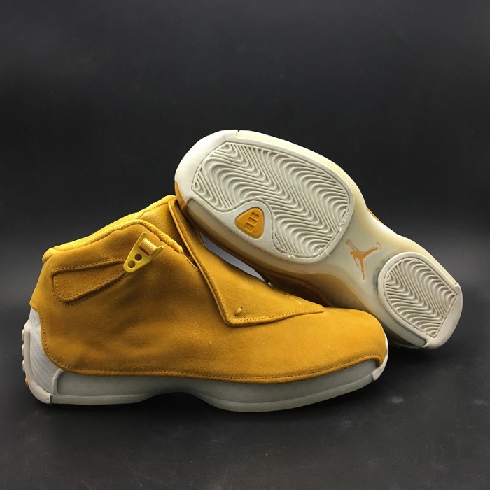 air jordan 18 yellow suede aa2494-701