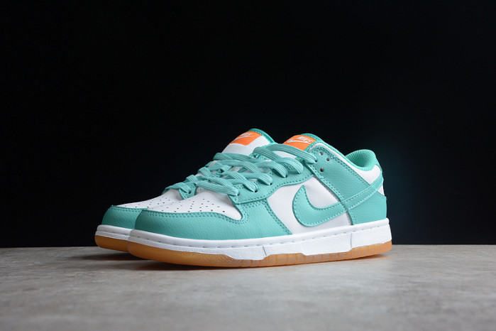 nike dunk low turquoise green orange dv2190-100