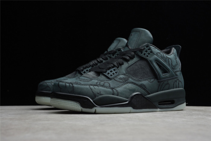 nike air jordan 4 retro kaws black 930155-001