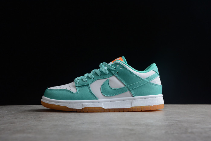 nike dunk low turquoise green orange dv2190-100