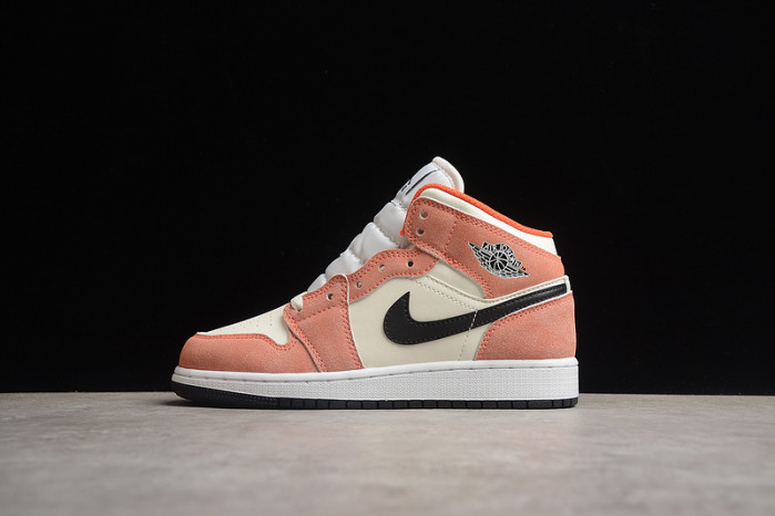 jordan 1 mid se orange suede dv1336-800