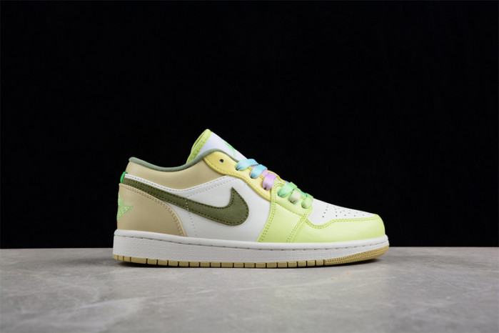 air jordan 1 low “light olive/pale citron” fd9906-131