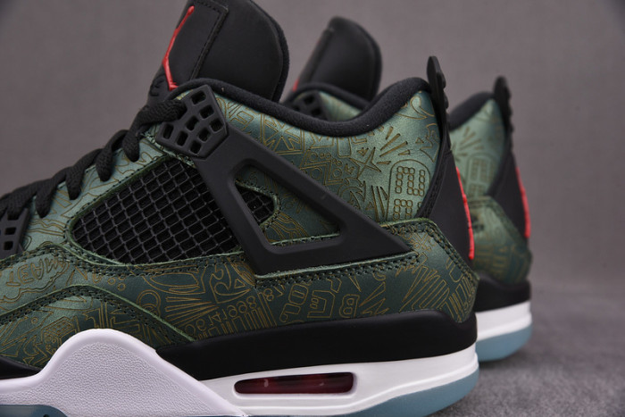 air jordan 4 green laser aj4-1043515