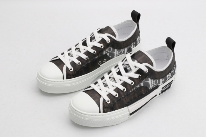 b23 oblique low black white sneakers t00480h051