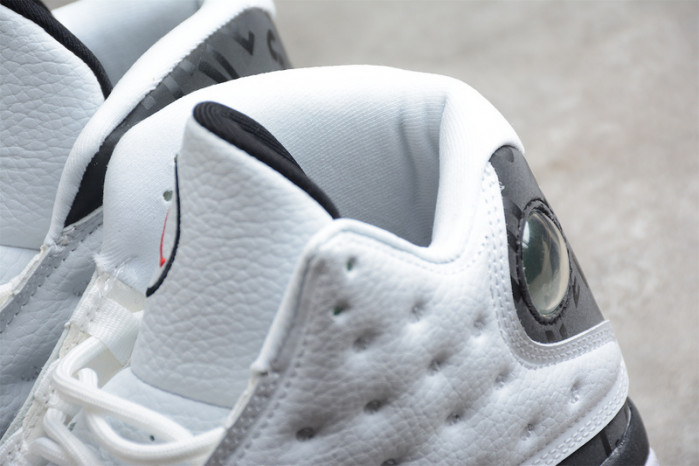 air jordan 13 retro sngl day "love and respect" black/ white mens 888164-112