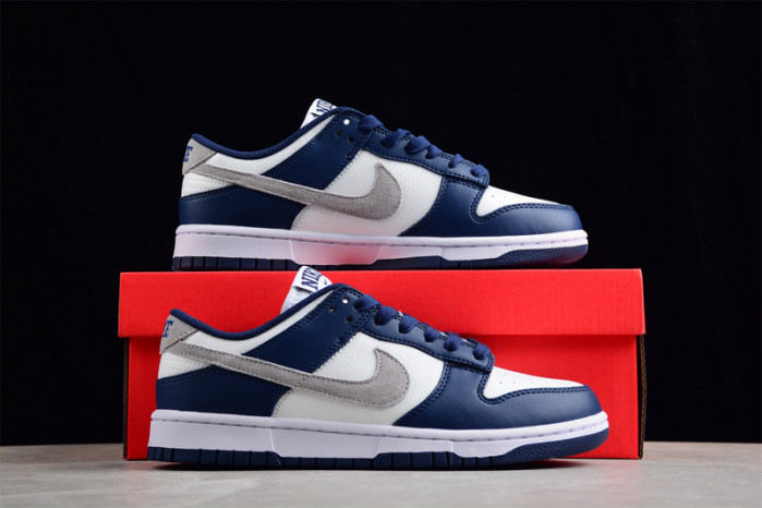 nike dunk low summit white midnight navy fd9749-400