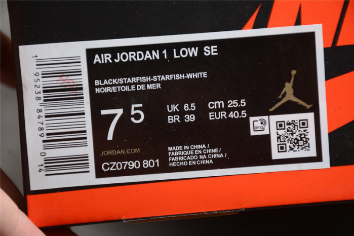 air jordan 1 low starfish cz0790-801