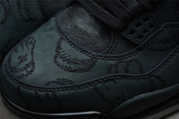 nike air jordan 4 retro kaws black 930155-001
