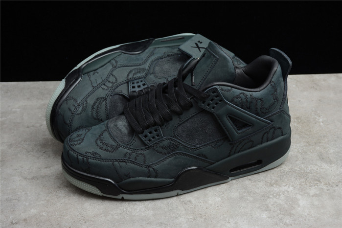 nike air jordan 4 retro kaws black 930155-001