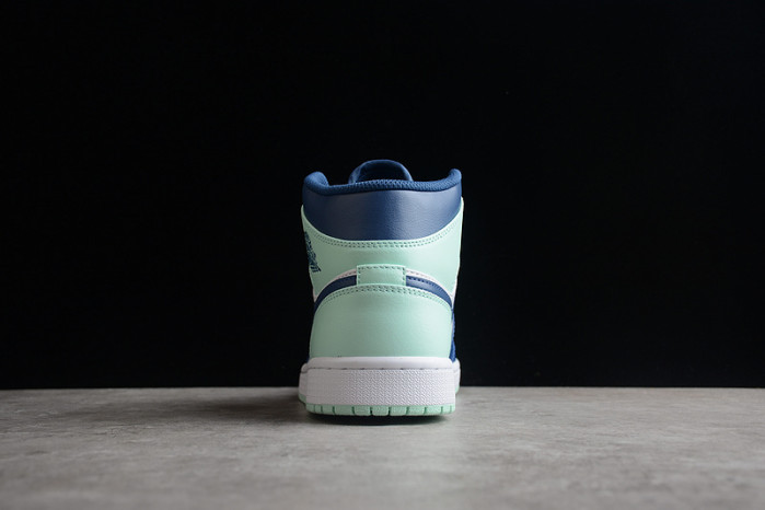air jordan 1 mid blue mint 554724-413