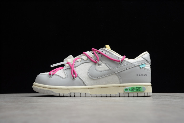 ow x nike dunk low “30 of 50” dm1602-122