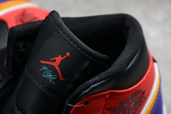 air jordan 1 mid multi-color 554724-125