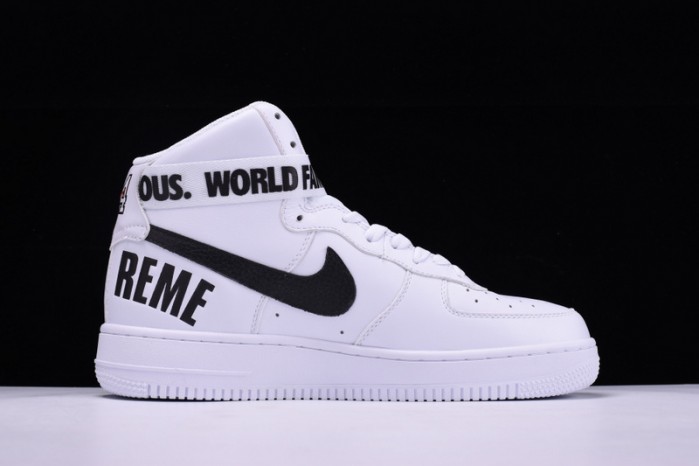 nike S*p*e air force 1 one high white world famous 698696-100