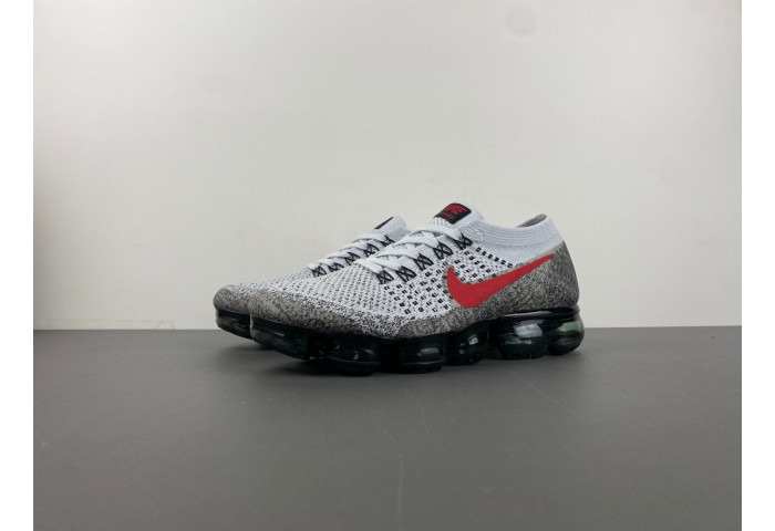 Nike Air VaporMax Platinum Red Black 849558-020