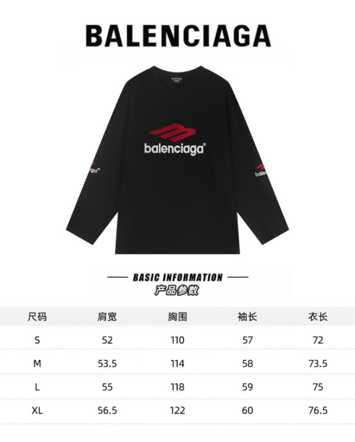 Balenciag* LONG SLEEVES Bh046
