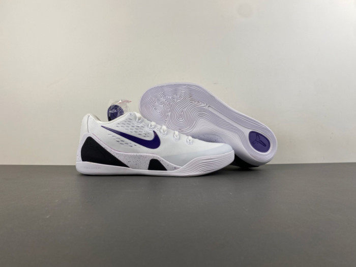 Nike Kobe 9 Elite Low EM Protro White Court Purple IH1401-100