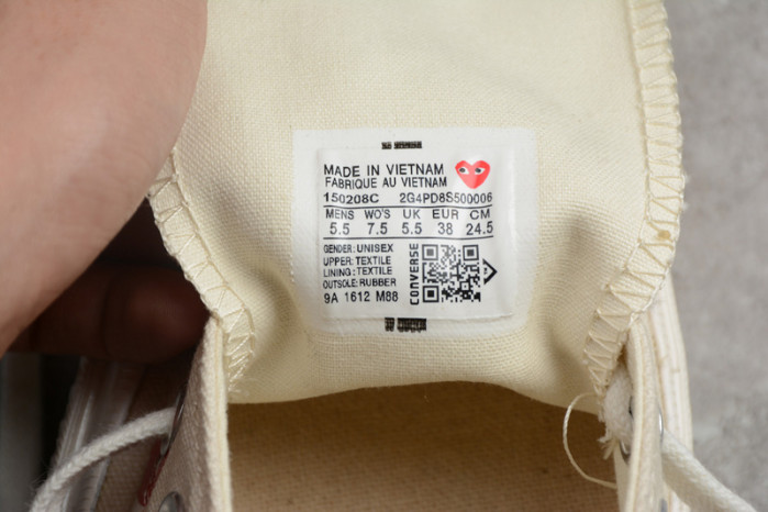 CONVERSE CDG X CONVERSE CHUCK TAYLOR 70S OG00110