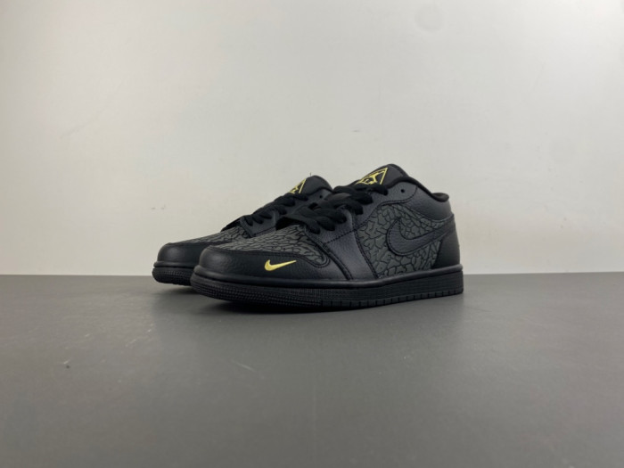 Air Jordan 1 Low Black Elephant Print IM6568-010